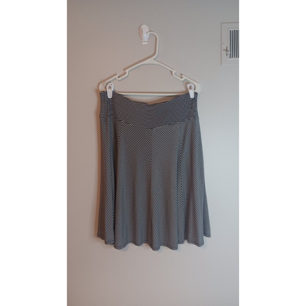 Talbots Stripe A Line Skirt Midi Sz Large Petite